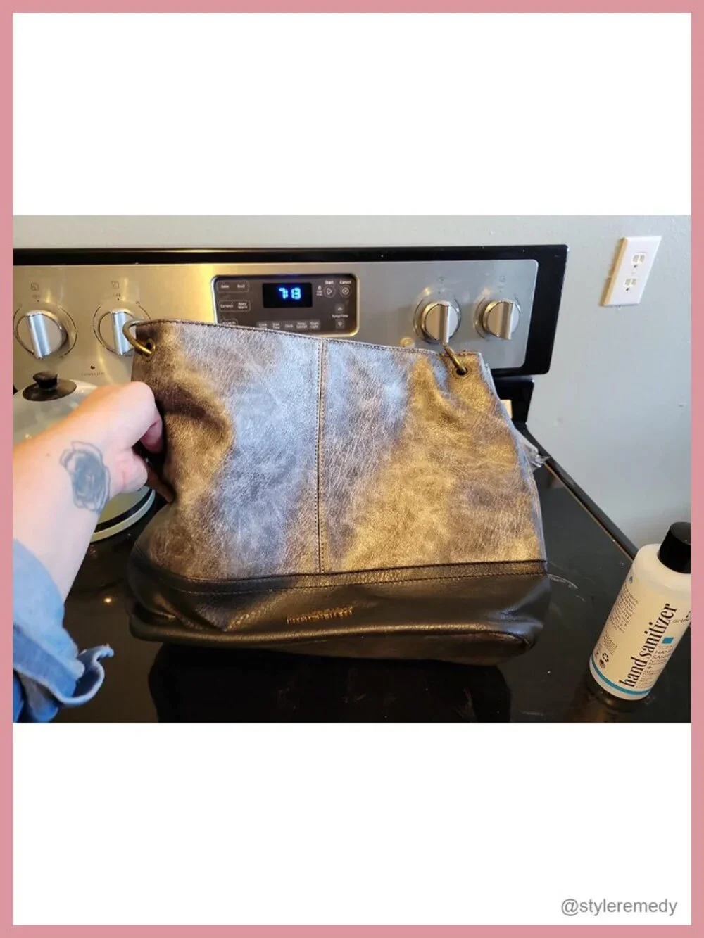 Faux Suede Hobo Bag with Back Pocket and Crossbody Strap